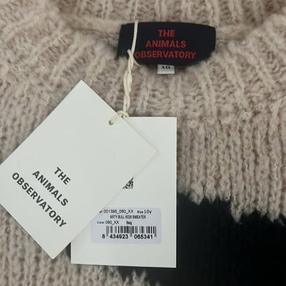 Sold Mercari NWT The Animals Observatory Arty Bull Wool Blend Sweater - Picture 2 of 6
